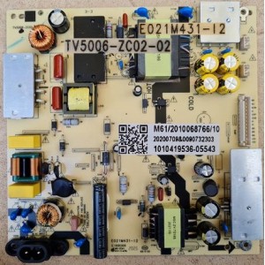 BLAUPUNKT BP550USG9200 POWER BOARD TV5006-ZC02-02 E021M431-12 1010419536